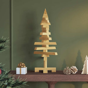 Albero di Natale in legno Marrone 60 cm Legno di pino massello 42016697