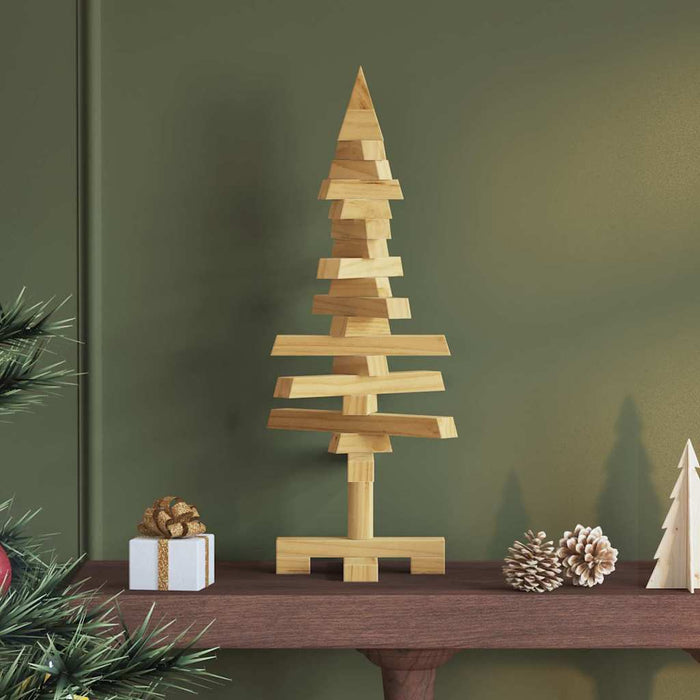Albero di Natale in legno Marrone 60 cm Legno di pino massello 42016697