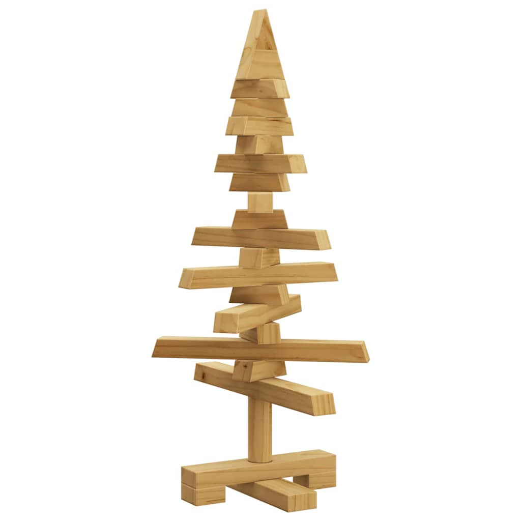 Albero di Natale in legno Marrone 60 cm Legno di pino massello 42016697