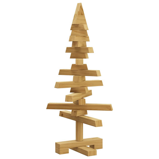 Albero di Natale in legno-Decorazioni natalizie Marrone 60 cm legno-Decorazioni natalizie di pino massello