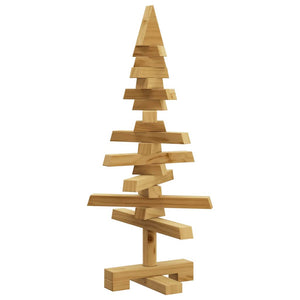 Albero di Natale in legno Marrone 60 cm Legno di pino massello 42016697