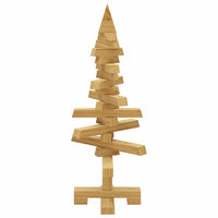 Albero di Natale in legno-Decorazioni natalizie Marrone 60 cm legno-Decorazioni natalizie di pino massello