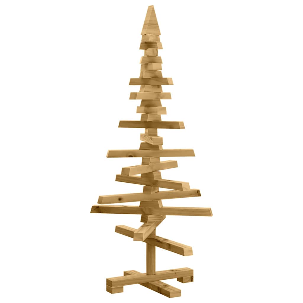 Albero di Natale in legno Marrone 90 cm Legno di pino massello 42016698