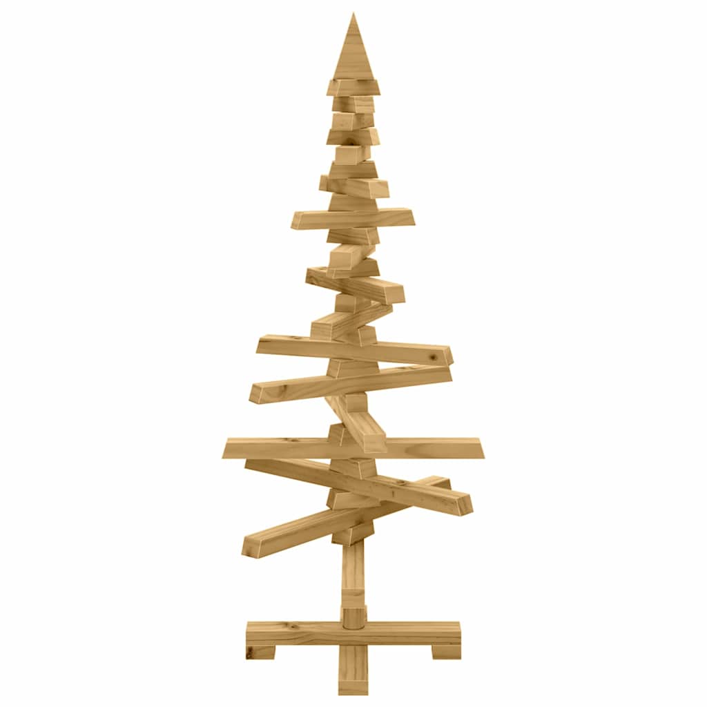 Albero di Natale in legno Marrone 90 cm Legno di pino massello 42016698