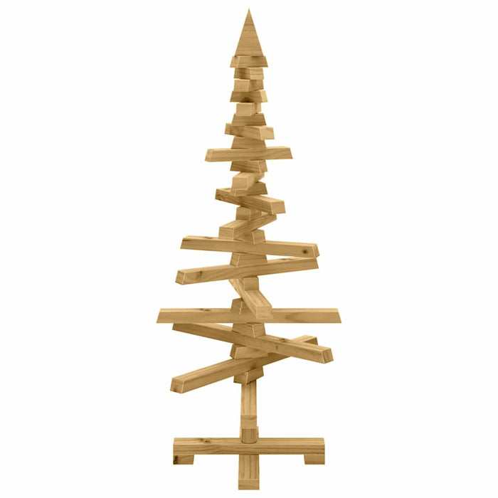 Albero di Natale in legno Marrone 90 cm Legno di pino massello 42016698