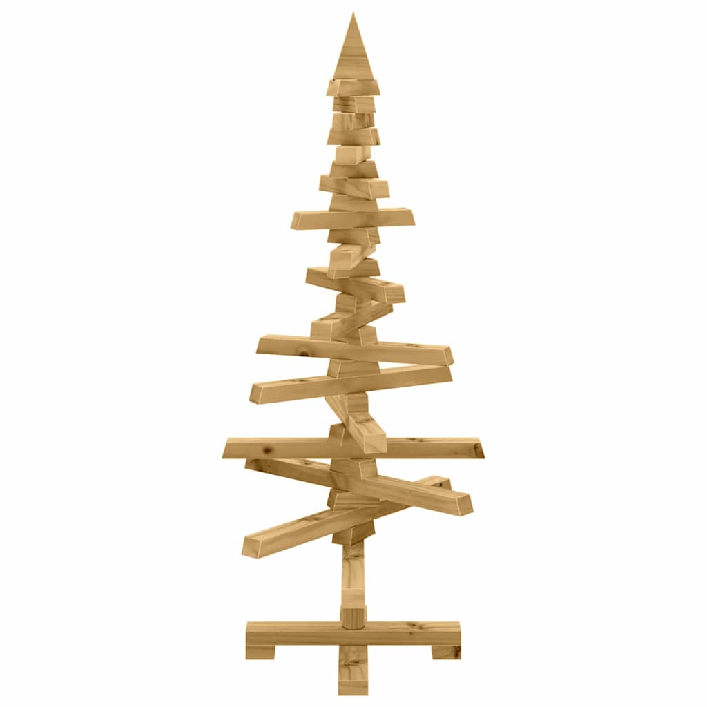 Albero di Natale in legno Marrone 90 cm Legno di pino massello 42016698