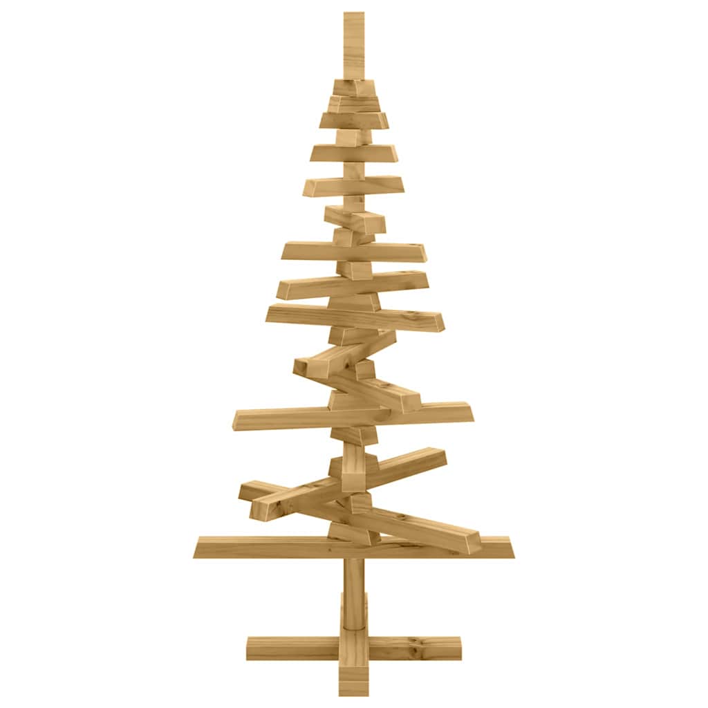 Albero di Natale in legno Marrone 90 cm Legno di pino massello 42016698