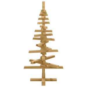 Albero di Natale in legno Marrone 90 cm Legno di pino massello 42016698