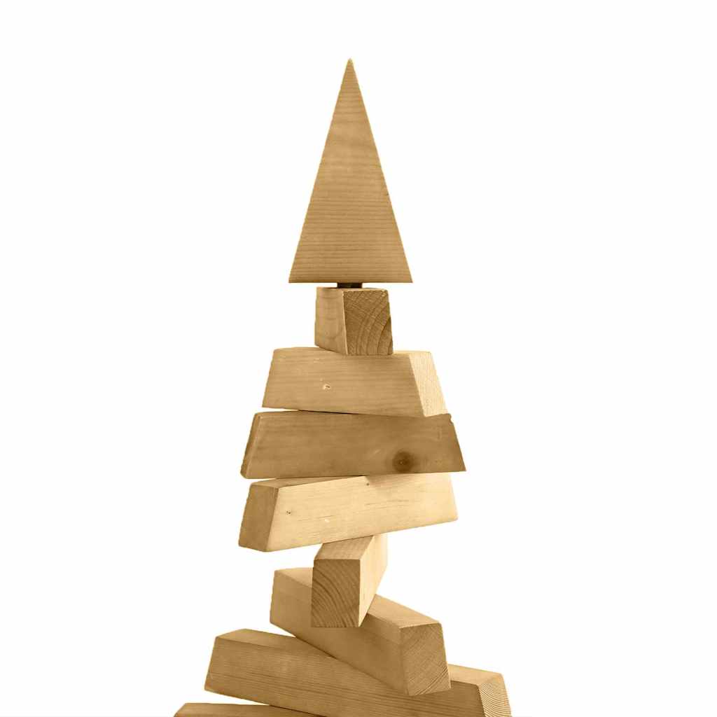 Albero di Natale in legno Marrone 120 cm Legno di pino massello 42016699