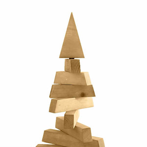 Albero di Natale in legno Marrone 120 cm Legno di pino massello 42016699