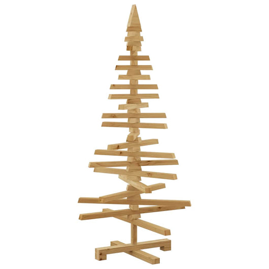 Albero di Natale in legno Marrone 120 cm Legno di pino massello 42016699