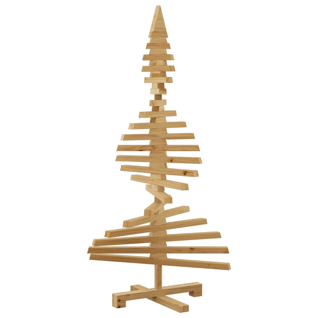 Albero di Natale in legno Marrone 120 cm Legno di pino massello 42016699