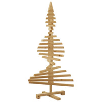 Albero di Natale in legno Marrone 120 cm Legno di pino massello 42016699