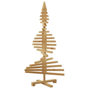 Albero di Natale in legno Marrone 120 cm Legno di pino massello 42016699