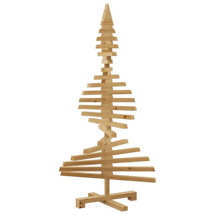 Albero di Natale in legno Marrone 120 cm Legno di pino massello 42016699