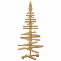 Albero di Natale in legno Marrone 120 cm Legno di pino massello 42016699