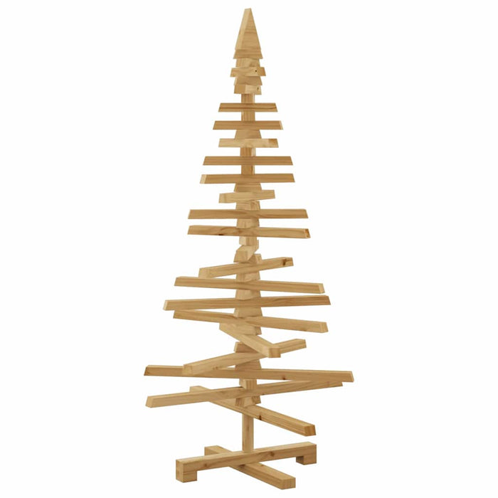 Albero di Natale in legno Marrone 120 cm Legno di pino massello 42016699