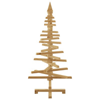 Albero di Natale in legno Marrone 120 cm Legno di pino massello 42016699