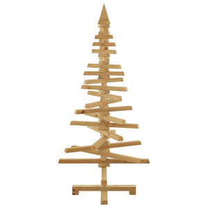 Albero di Natale in legno Marrone 120 cm Legno di pino massello 42016699