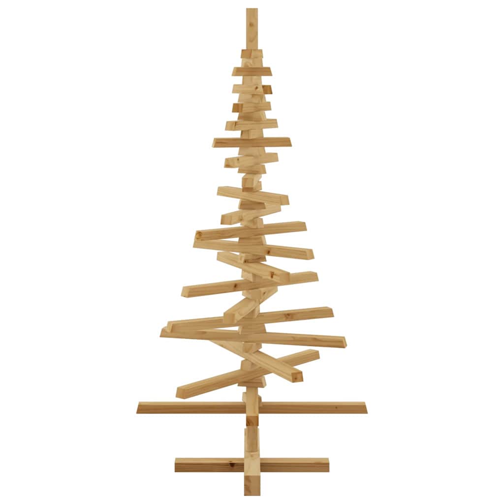 Albero di Natale in legno Marrone 120 cm Legno di pino massello 42016699