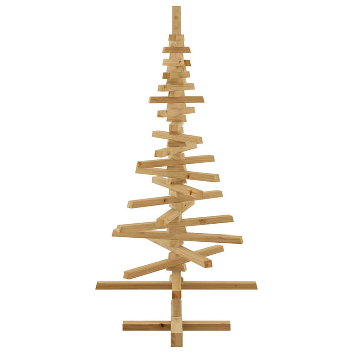Albero di Natale in legno Marrone 120 cm Legno di pino massello 42016699