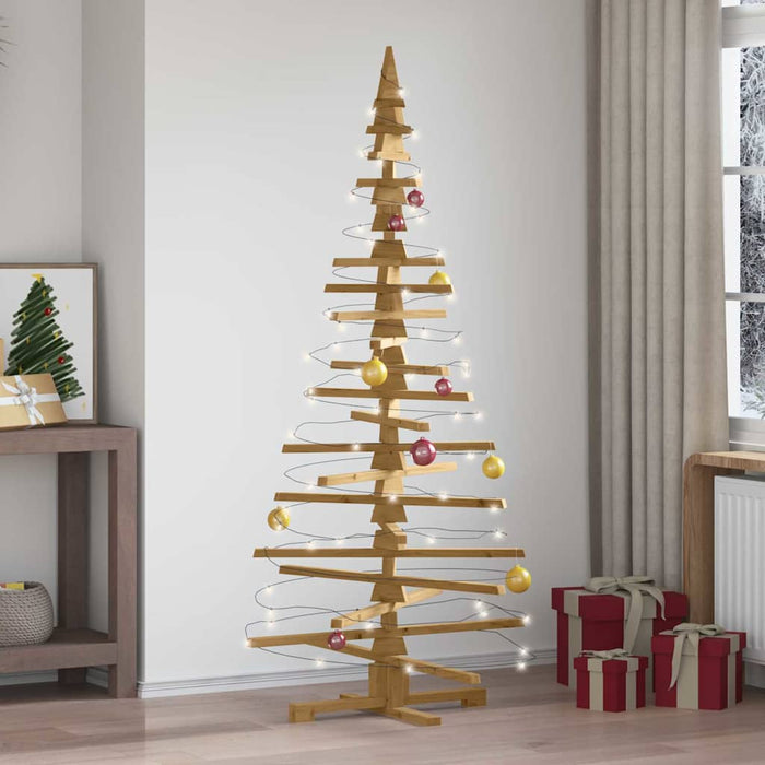 Albero di Natale in legno Marrone 180 cm Legno di pino massello 42016701