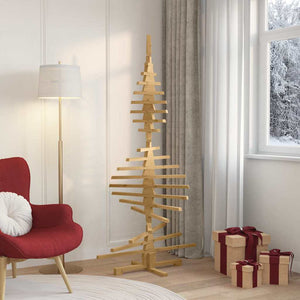 Albero di Natale in legno Marrone 180 cm Legno di pino massello 42016701