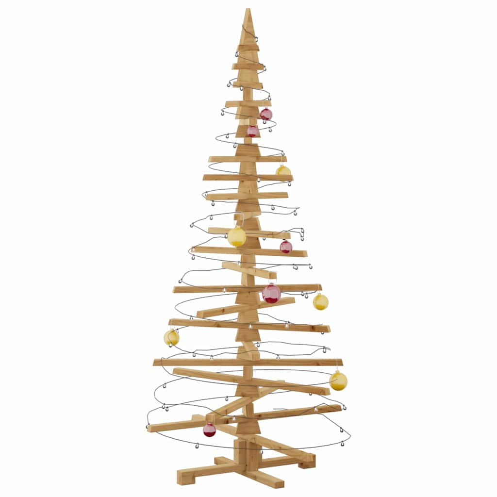 Albero di Natale in legno Marrone 180 cm Legno di pino massello 42016701