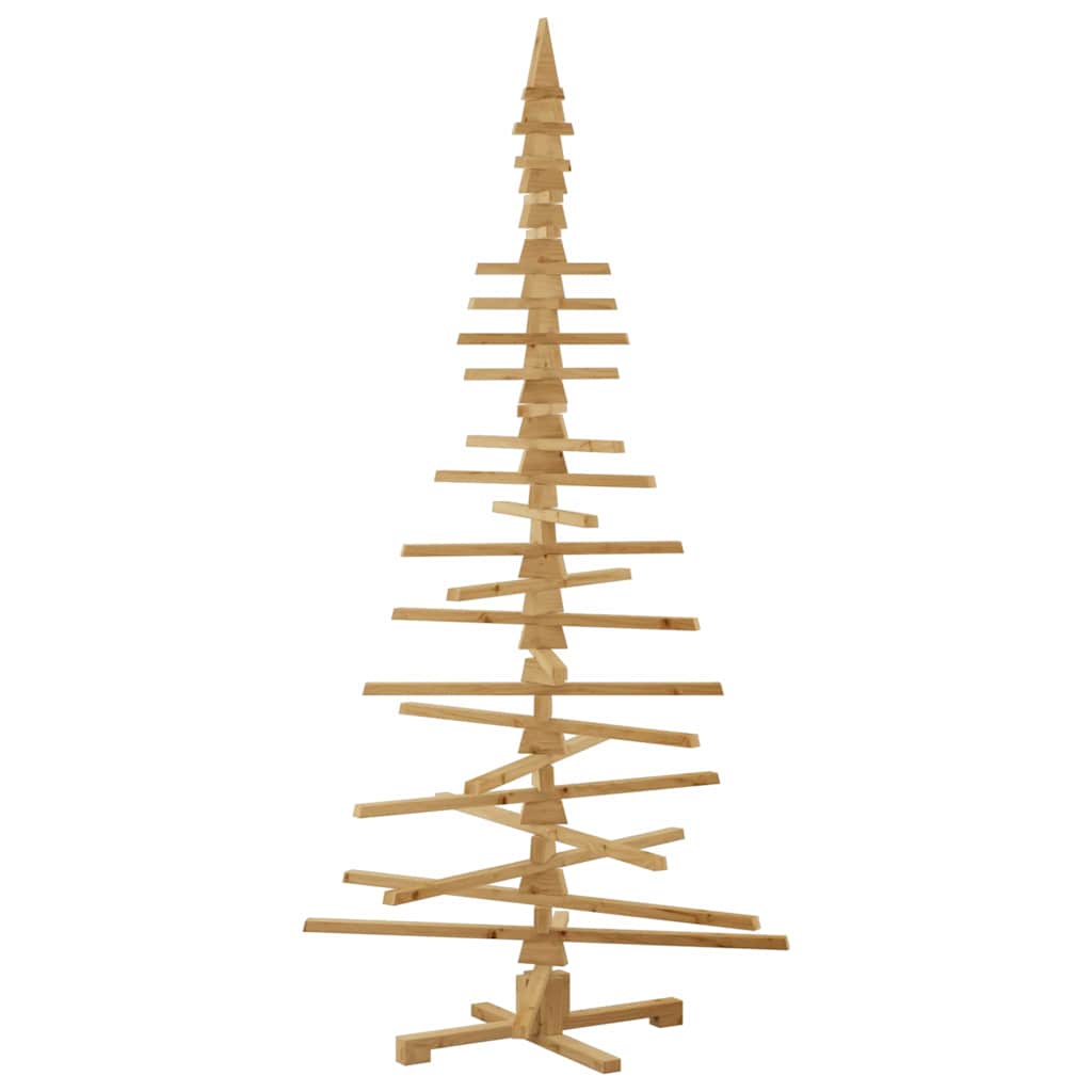 Albero di Natale in legno Marrone 210 cm Legno di pino massello 42016702