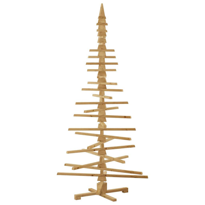 Albero di Natale in legno Marrone 210 cm Legno di pino massello 42016702