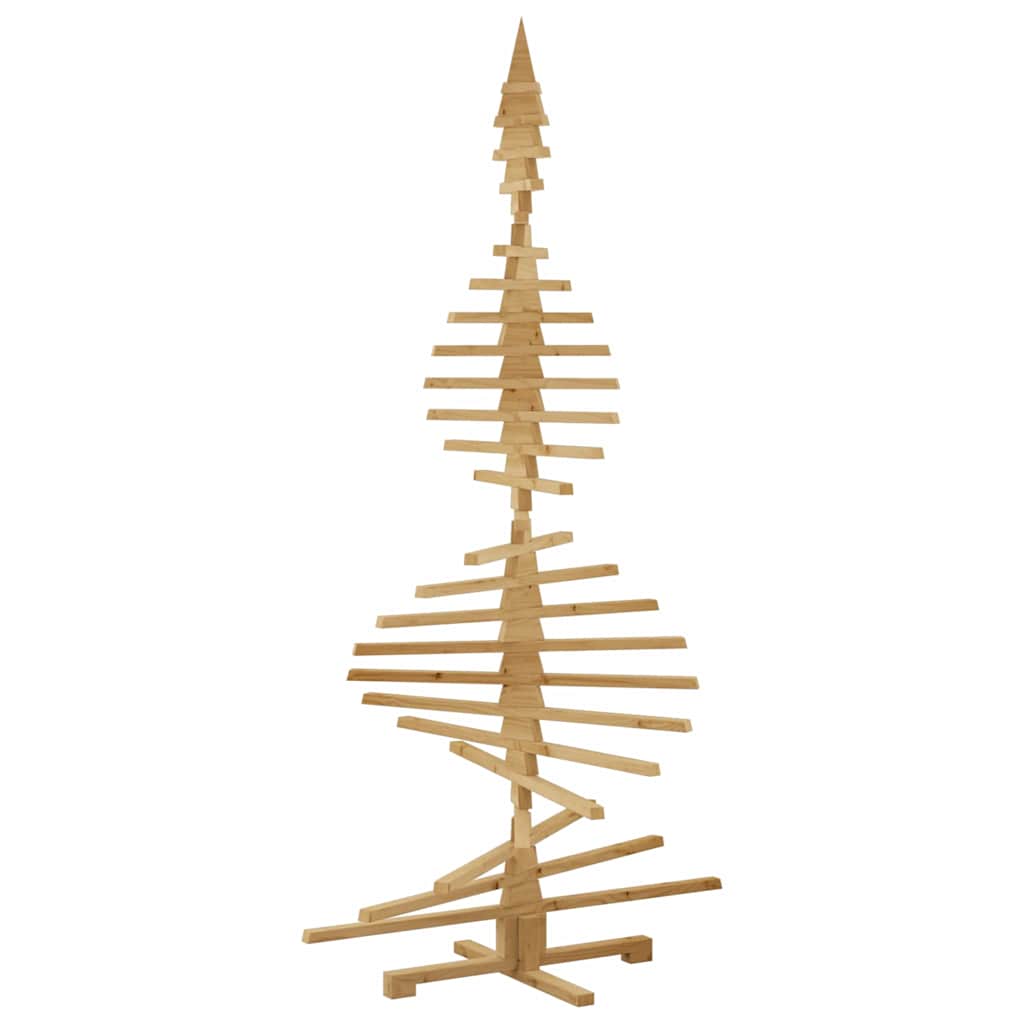 Albero di Natale in legno Marrone 210 cm Legno di pino massello 42016702
