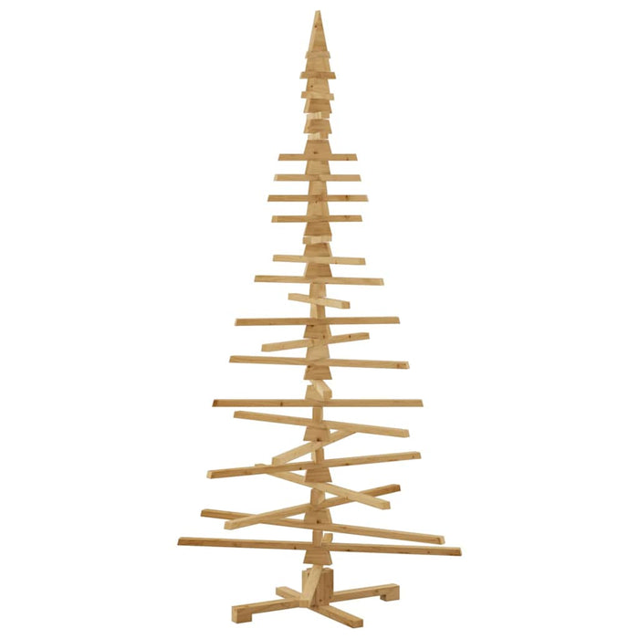 Albero di Natale in legno Marrone 210 cm Legno di pino massello 42016702