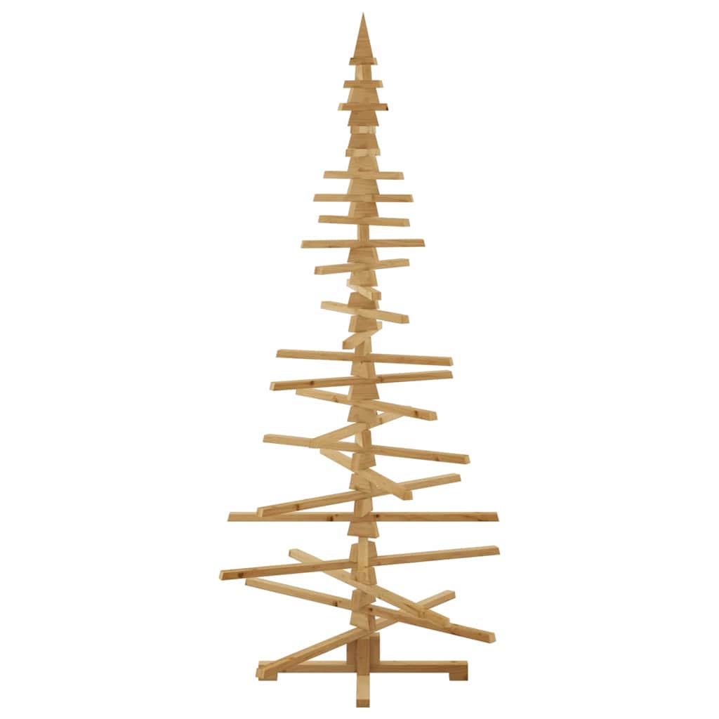 Albero di Natale in legno Marrone 210 cm Legno di pino massello 42016702