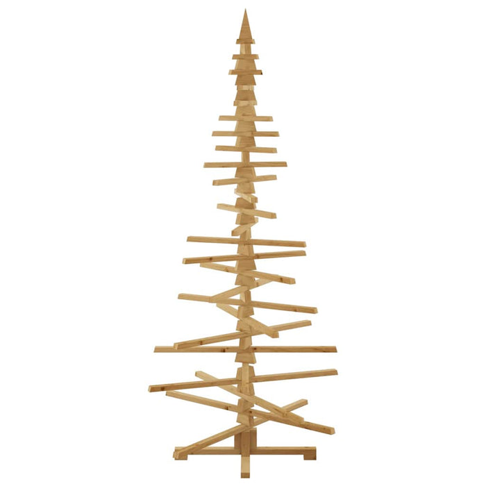 Albero di Natale in legno Marrone 210 cm Legno di pino massello 42016702