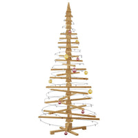 Albero di Natale in legno Marrone 210 cm Legno di pino massello 42016702