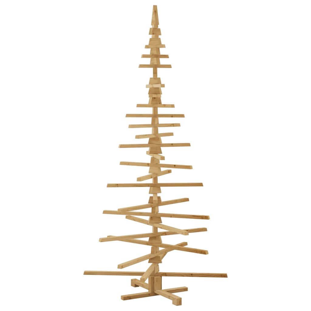Albero di Natale in legno Marrone 210 cm Legno di pino massello 42016702