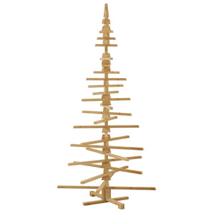 Albero di Natale in legno Marrone 210 cm Legno di pino massello 42016702