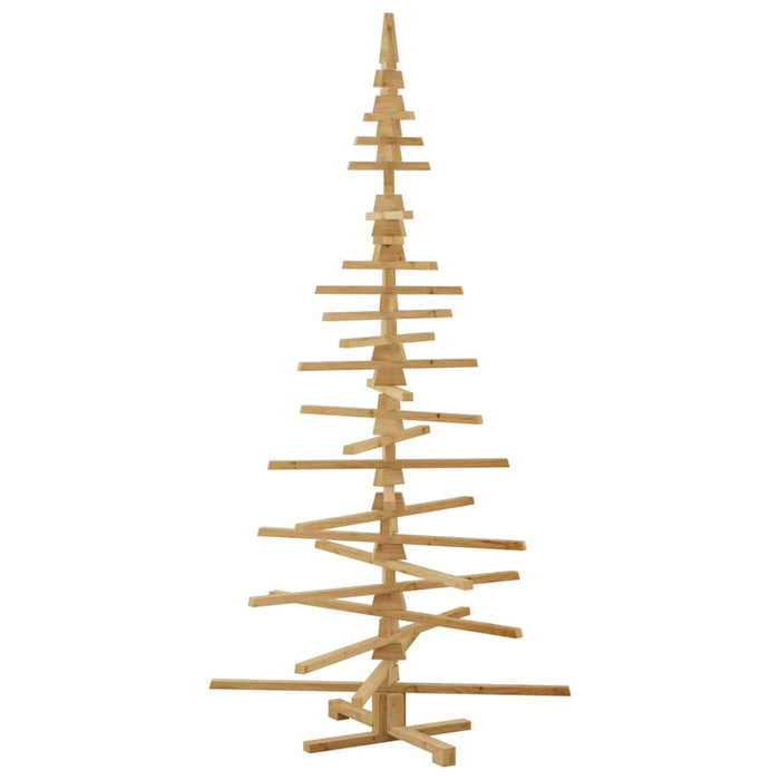 Albero di Natale in legno Marrone 210 cm Legno di pino massello 42016702