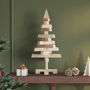 Alberi di Natale Naturale 60 cm Legno di pino massello 42016703