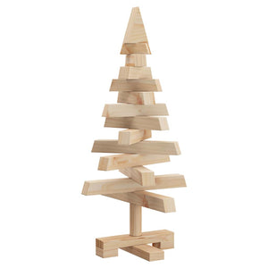 Alberi di Natale Naturale 60 cm Legno di pino massello 42016703
