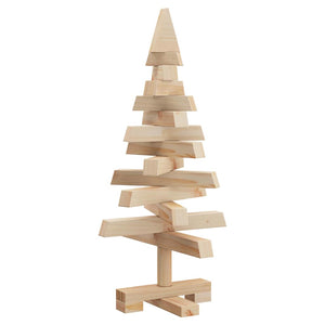 Alberi di Natale Naturale 60 cm Legno di pino massello 42016703