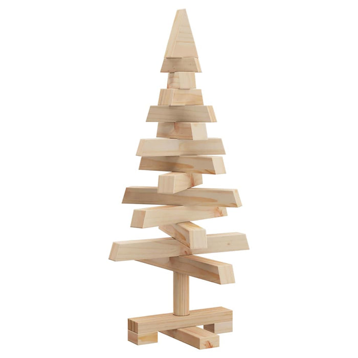 Alberi di Natale Naturale 60 cm Legno di pino massello 42016703