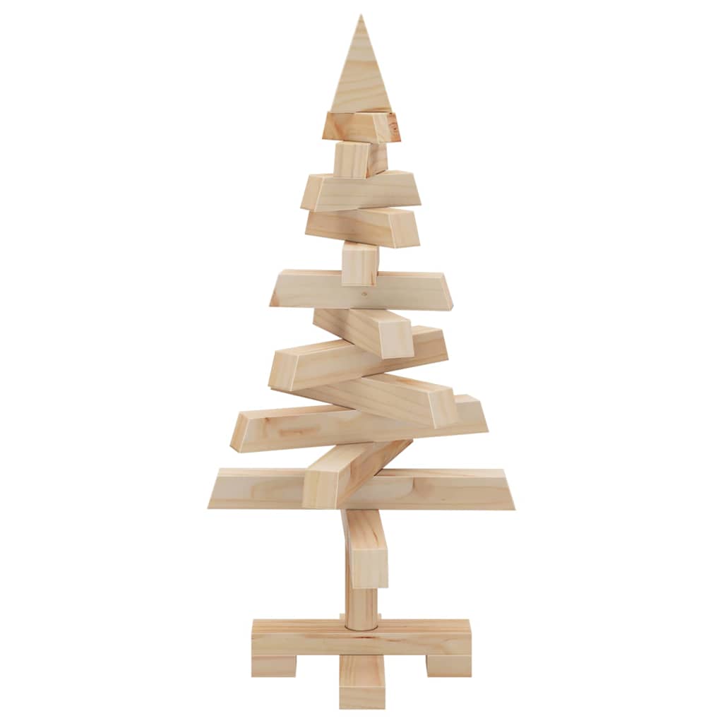 Alberi di Natale Naturale 60 cm Legno di pino massello 42016703