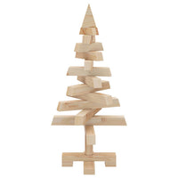 Alberi di Natale Naturale 60 cm Legno di pino massello 42016703