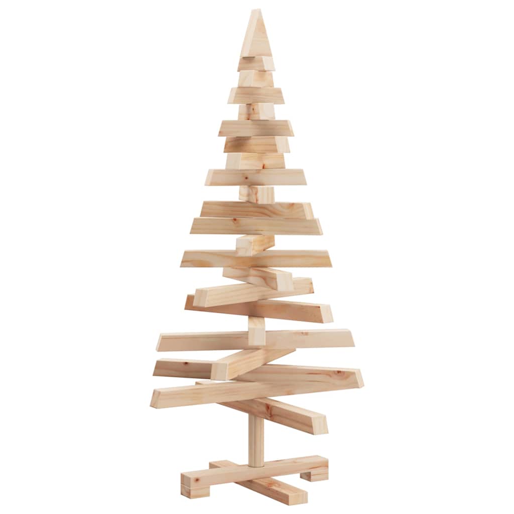 Alberi di Natale Naturale 90 cm Legno di pino massello 42016704