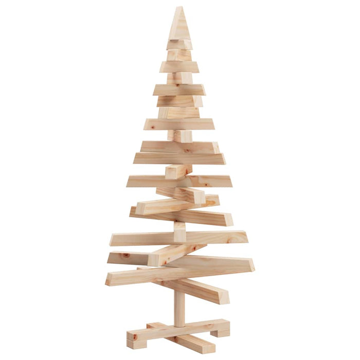 Alberi di Natale Naturale 90 cm Legno di pino massello 42016704