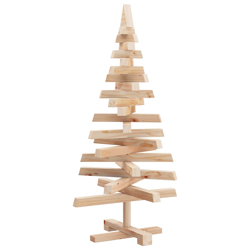 Alberi di Natale Naturale 90 cm Legno di pino massello 42016704