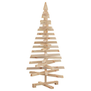 Alberi di Natale Naturale 120 cm Legno di pino massello 42016705