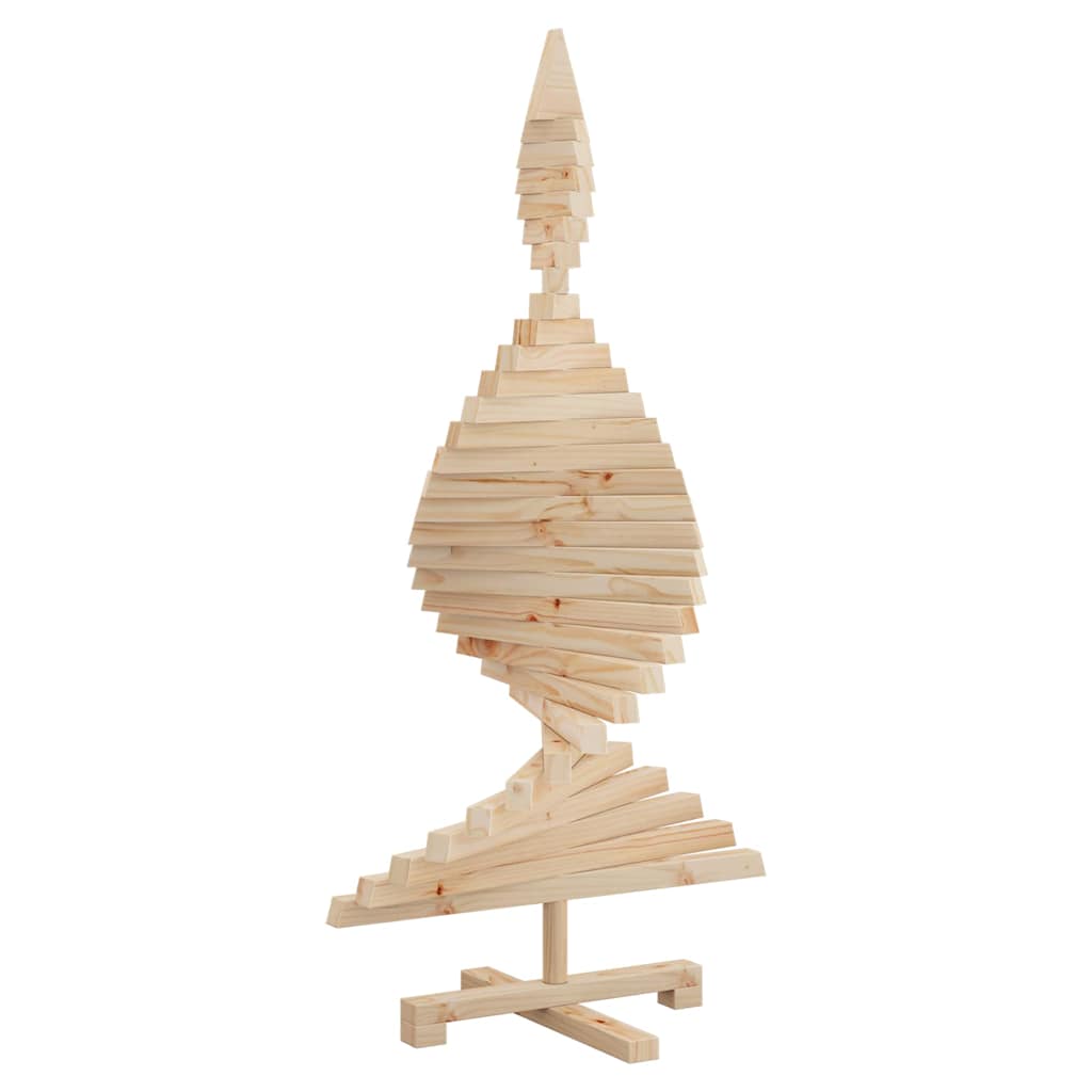 Alberi di Natale Naturale 120 cm Legno di pino massello 42016705
