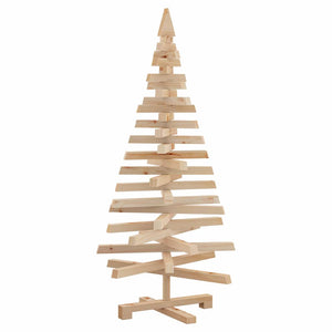 Alberi di Natale Naturale 120 cm Legno di pino massello 42016705